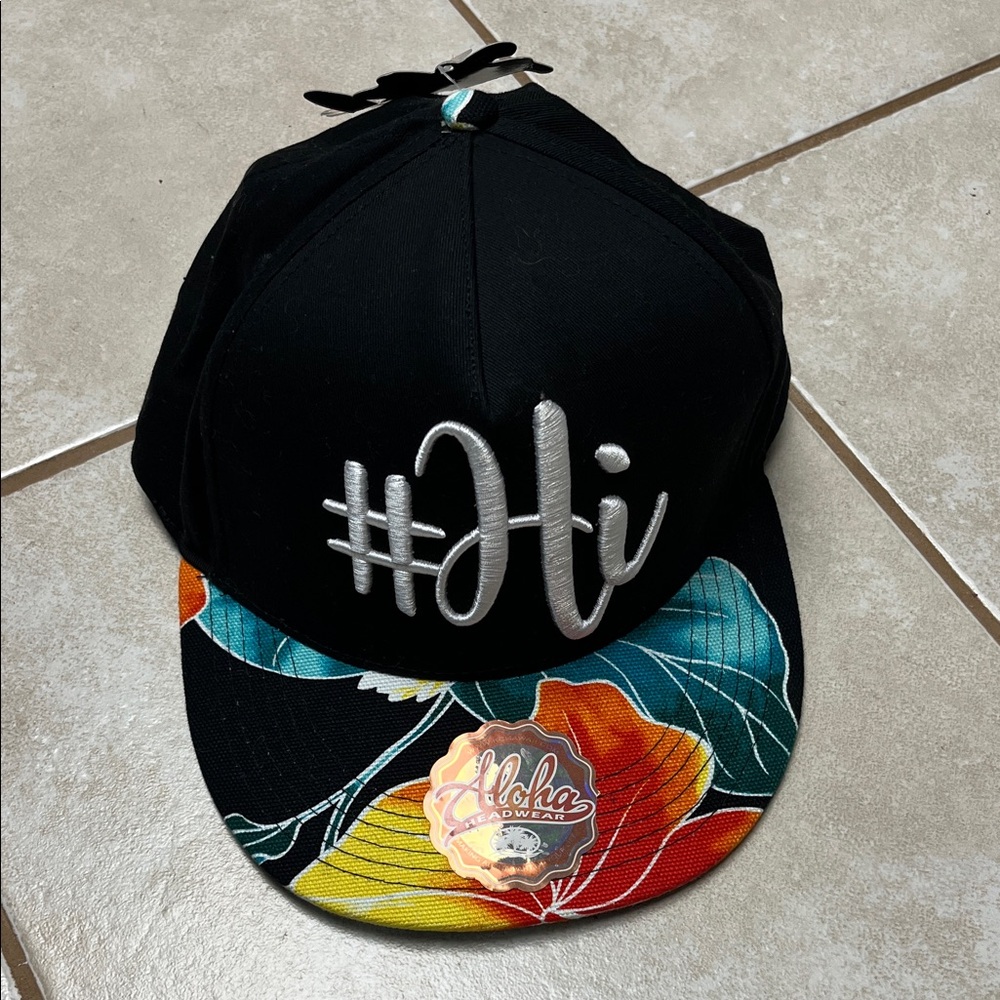 Aloha Headwear Colorful Brim and #Hi Embroidery Hat
